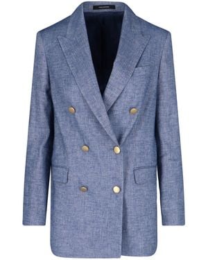 Tagliatore Double-Breasted Blazer - Blue