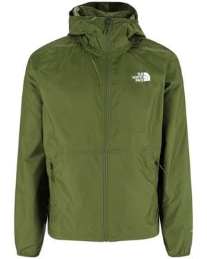 The North Face Hooded Windbreaker Jacket - Green