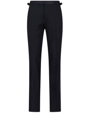 Tom Ford Trousers Wool - Blue