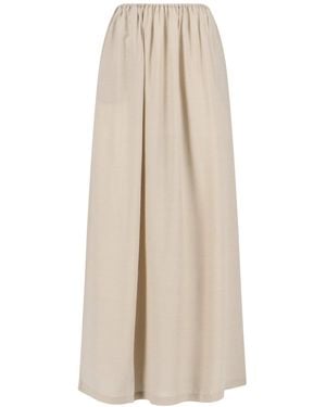 Frankie Shop Viscose Maxi Skirt - Natural