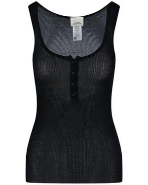 Isabel Marant Tank Top A Coste "Louisali" - Nero