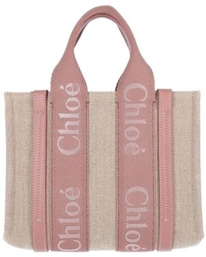 Chloé Tote Bag "Woody" - Pink