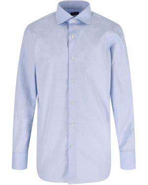 Finamore 1925 Camicia In Cotone - Blu