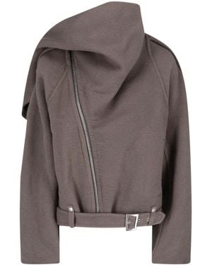 Rick Owens 'Flight' Scarf Jacket - Gray