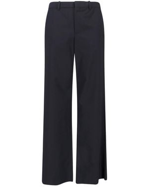 Gucci Silk And Wool Twill Trousers - Blue
