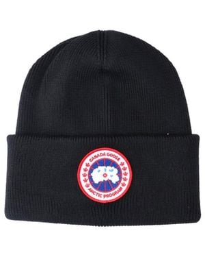 Canada Goose Logo Beanie - Black