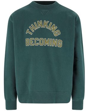 Sacai Graphic Print Sweatshirt - Green