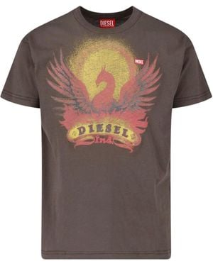 DIESEL T-Shirt "Phoenix" - Brown