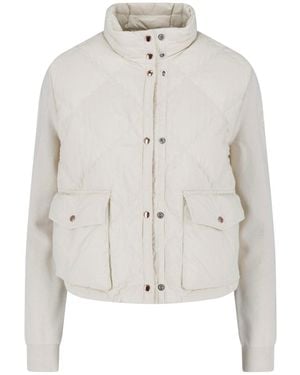 Moncler Padded Cardigan - White