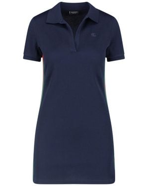 Gucci Cotton Jersey Mini Dress - Blue