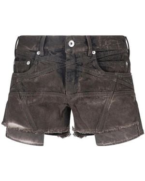 Rick Owens Denim Shorts - Grey
