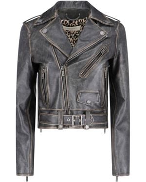 Golden Goose Jackets Cow Leather - Grey
