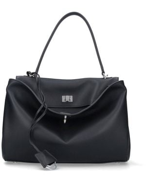 Balenciaga Borsa Media "Rodeo" - Nero