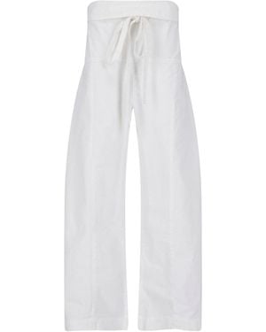 Matteau Wide Trousers "Fisherman" - White