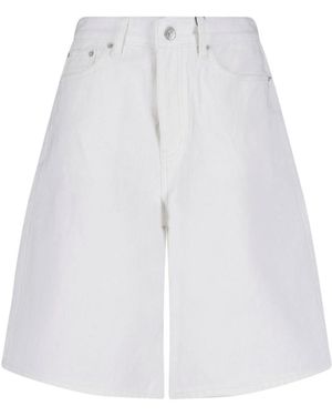 DUNST Denim Shorts - White
