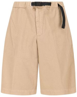 White Sand Belt Shorts - Natural
