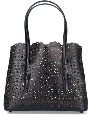 Alaïa Borsa Tote Piccola "Mina 25" - Nero