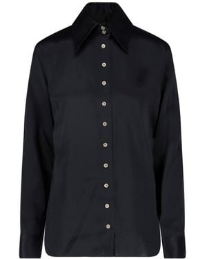 KHAITE Satin Shirt "Ivy" - Black