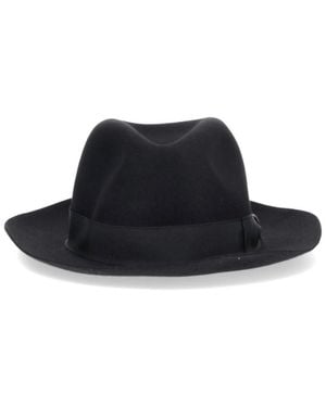 Borsalino 100% Felt Fedora Hat - Black