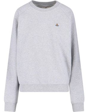 Vivienne Westwood Orb" Crewneck Sweatshirt - White
