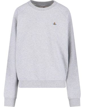 Vivienne Westwood Felpa Girocollo "Orb" - Bianco