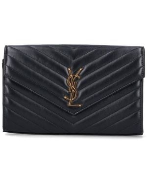 Saint Laurent Pochette Con Catena "Cassandre" - Nero