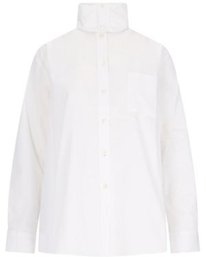 Sibel Saral 'ebrar' High Neck Shirt - White