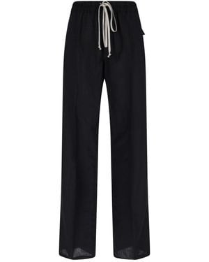 Rick Owens Wool Trousers - Black