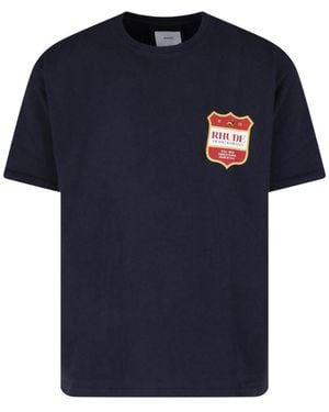 Rhude T-Shirt Logo - Blue