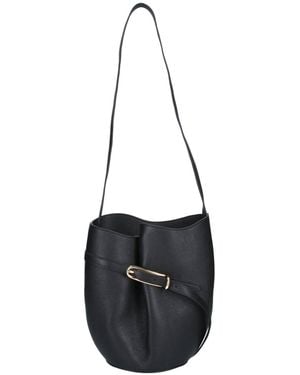 Liffner Bucket Bag "Belted" - Black