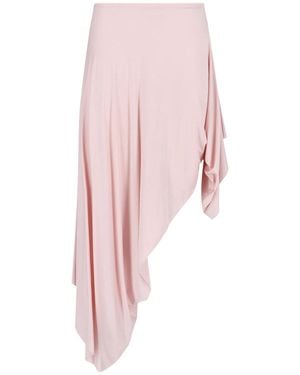 Maison Margiela Asymmetrical Midi Skirt - Pink