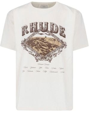 Rhude T-Shirt “Dakar Convoy” - White