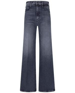 Mother Flared Jeans "The Hustler Roller Sneak" - Blue