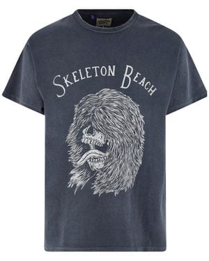 GALLERY DEPT. Skeleton Beach Graphic T-Shirt - Blue