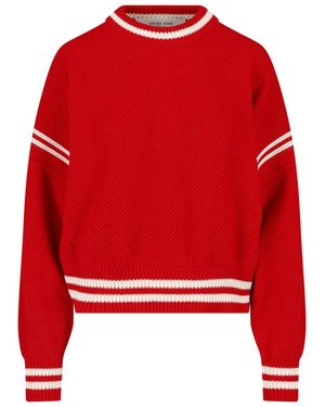 Golden Goose Textured Knit Top With Retro Logo Detailing