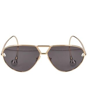 Bottega Veneta Aviator Sunglasses "Drop" - Metallic