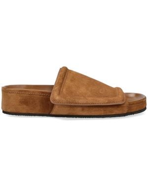 Phoebe Philo Sandals "Wide Slide" - Brown
