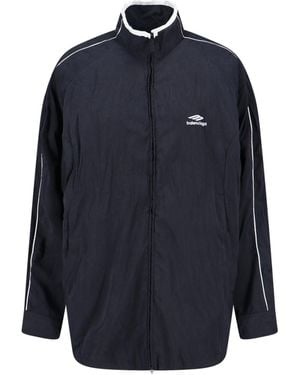 Balenciaga Giazza Zip Logo - Blue