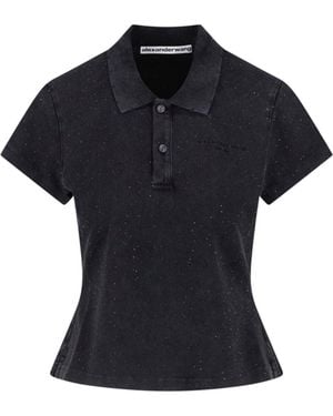 Alexander Wang Strass Polo - Blue