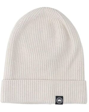 Canada Goose Cotton Beanie - White