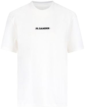 Jil Sander Logo T-Shirt - White