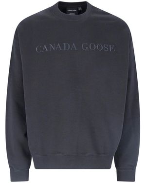 Canada Goose Rove Crew Neck Cotton Sweatshirt - Blue
