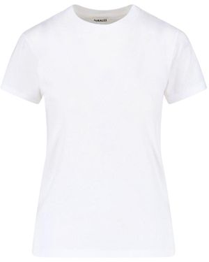 AURALEE Cotton T-Shirt - White