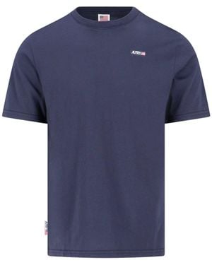 Autry T-Shirt Logo - Blu