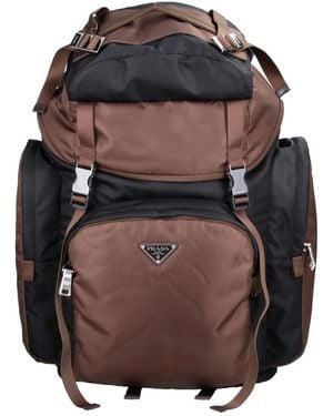 Prada Large Backpack Logo - Black