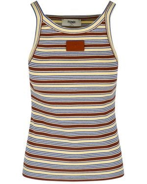 Fendi Striped Knit Top - Multicolour