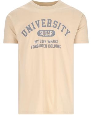 Sugar 'University' T-Shirt - Natural
