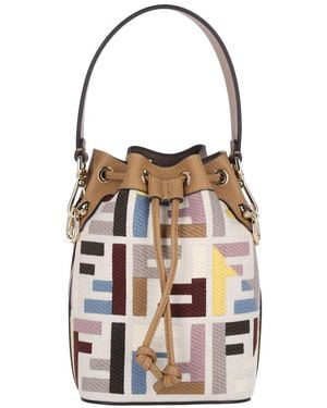 Fendi Borsa Mini "Mon Tresor" - Bianco