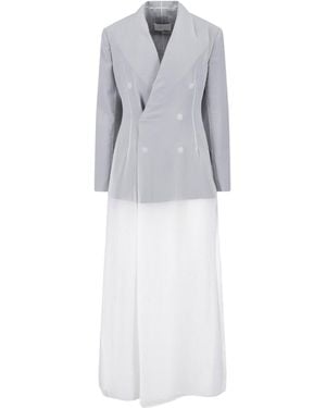 Maison Margiela Tailored Maxi Dress - Grey