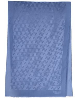 Fendi Sciarpa "Ff" - Blu